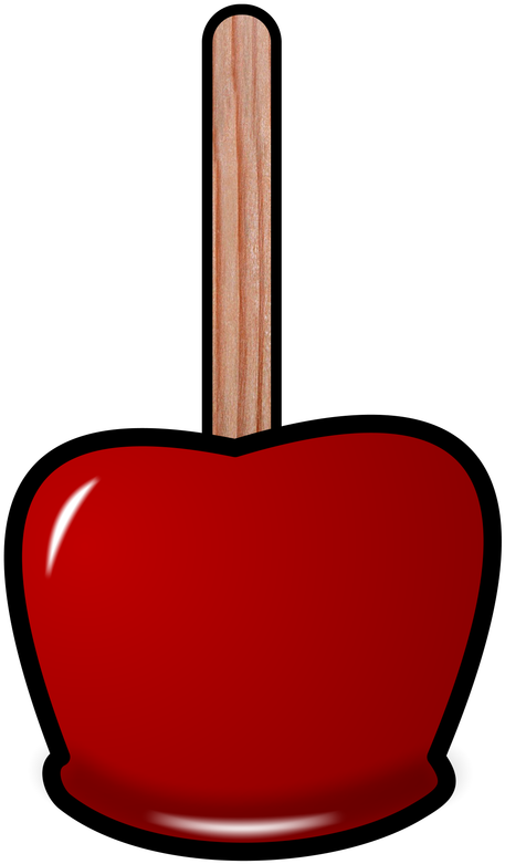 Toffee Apple / Candy Apple - Heart (800x800)