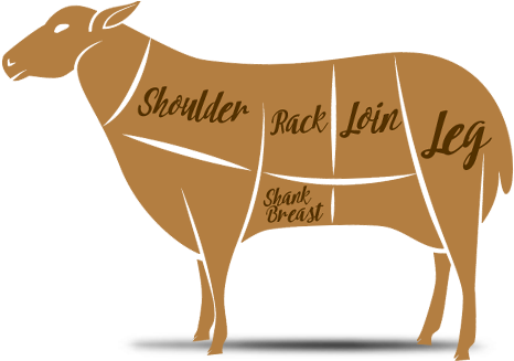 Great Whole Lamb With Lamb Meat Clipart - Livestock (550x328)