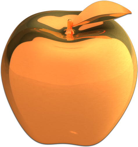 Golden Apple 1 Icon Png - Golden Apple Icon (512x512)