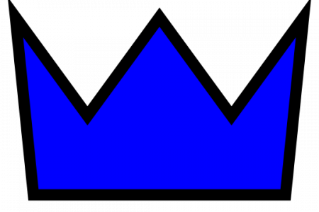 Crown Clipart Dark Blue - Blue (450x300)