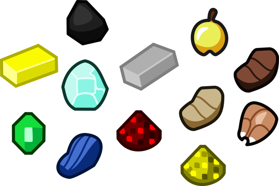 Various Minecraft Items Lineart By Jluigijohn On Clipart - Minecraft Diamond Cartoon (900x602)