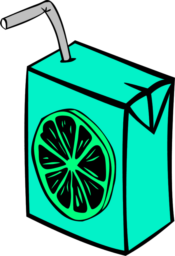Vector Clip Art - Juice Box Coloring Page (600x875)