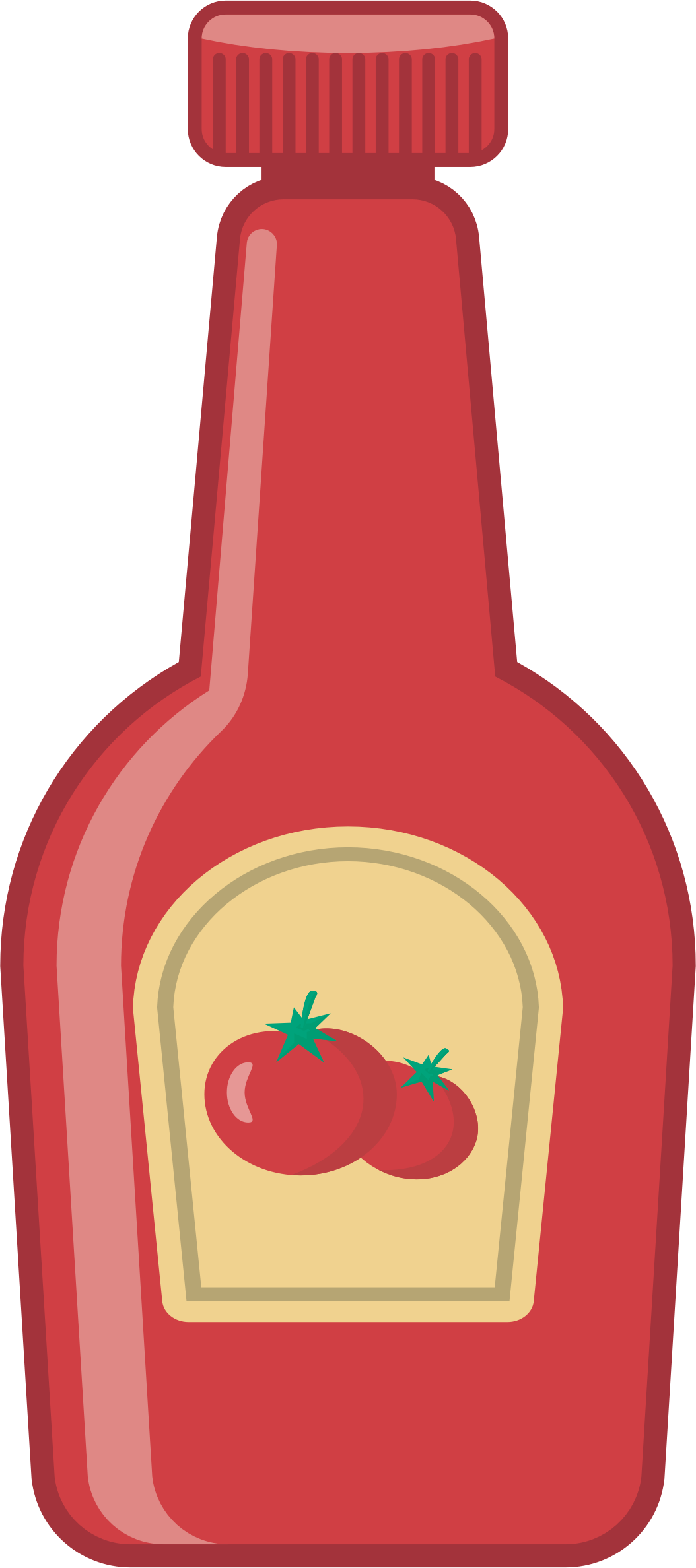 Big Image - Ketchup Clipart (1054x2376)