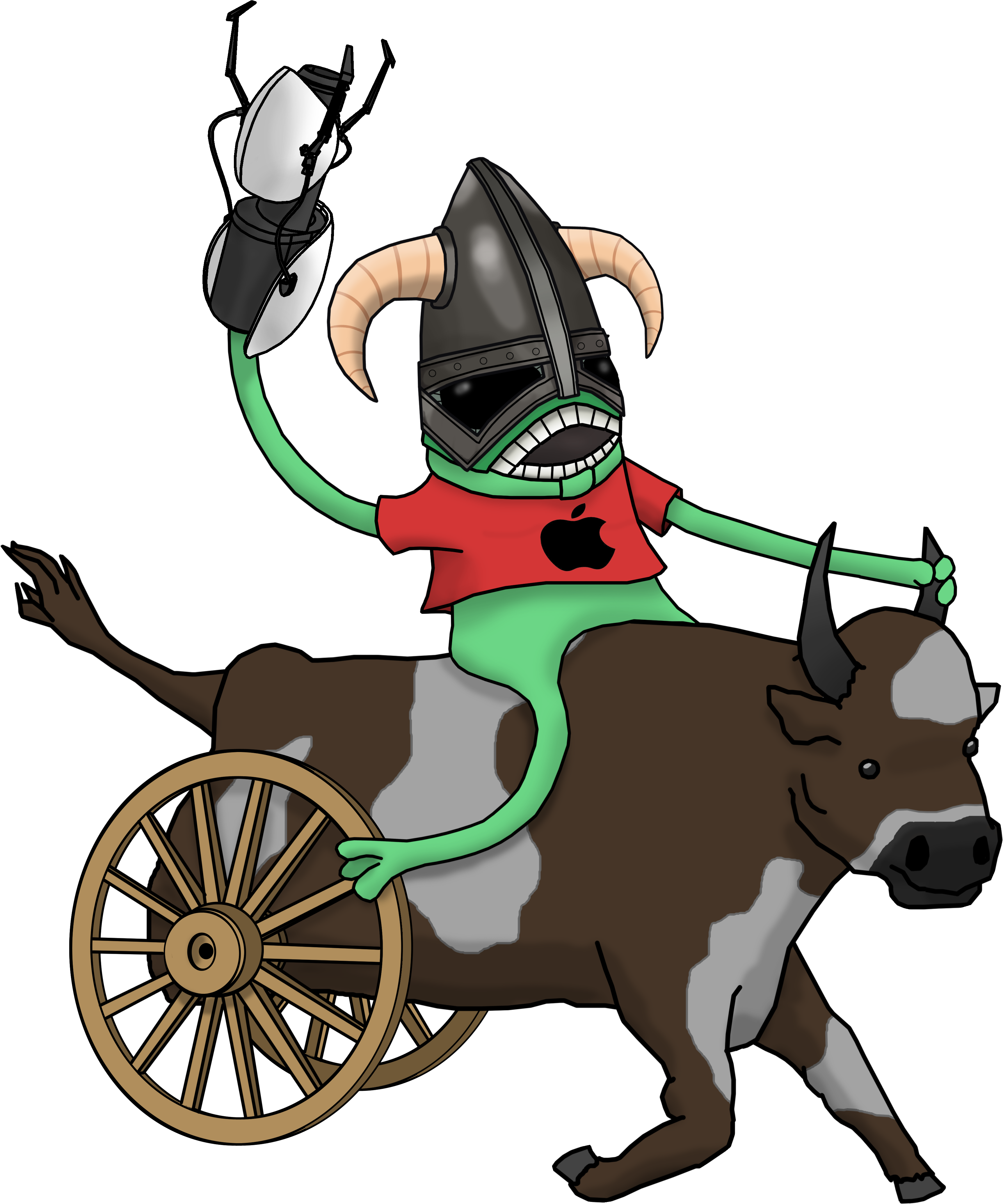 Skyrim Portal Alien Cow Transparent Background By Zimonitrome - Portal (4962x4866)