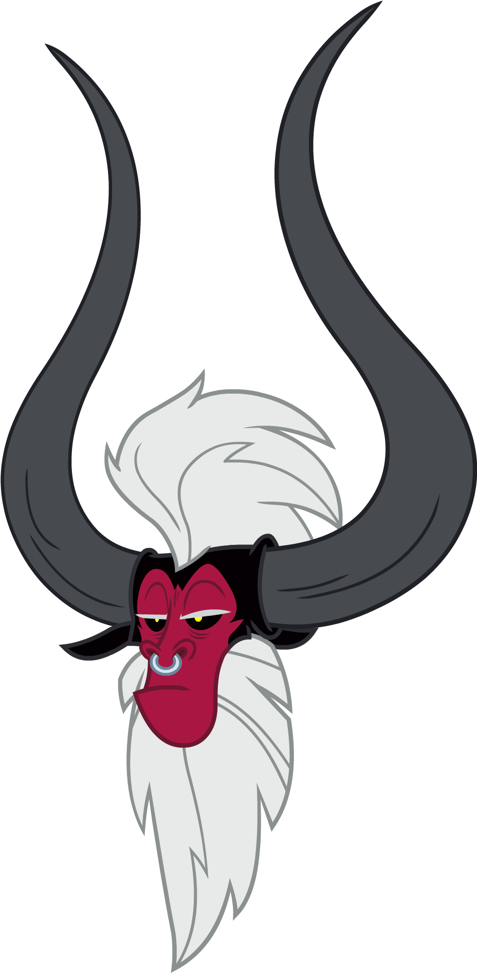 Bust, Head, Lord Tirek, Male, Nose Piercing, Nose Ring, - Bust, Head, Lord Tirek, Male, Nose Piercing, Nose Ring, (985x1897)