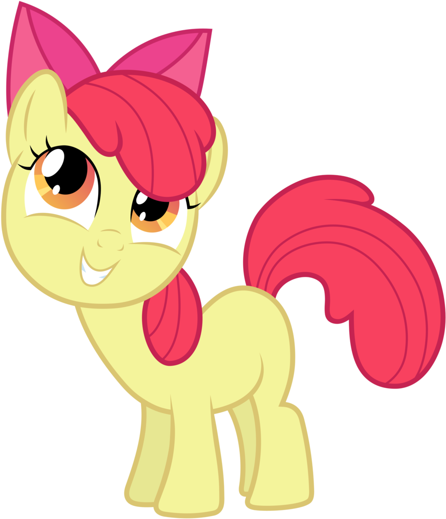 My Little Pony Clipart Apple Bloom - My Little Pony Apple Bloom (900x1045)