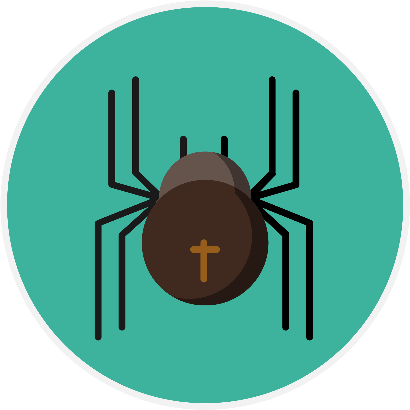Halloween Spider Clipart 23, Buy Clip Art - Alpha Pro Tech, Ltd. (2000x2000)