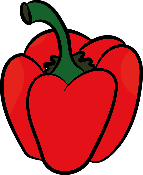 Beets Cliparts 15, - Paprika Cartoon (587x720)