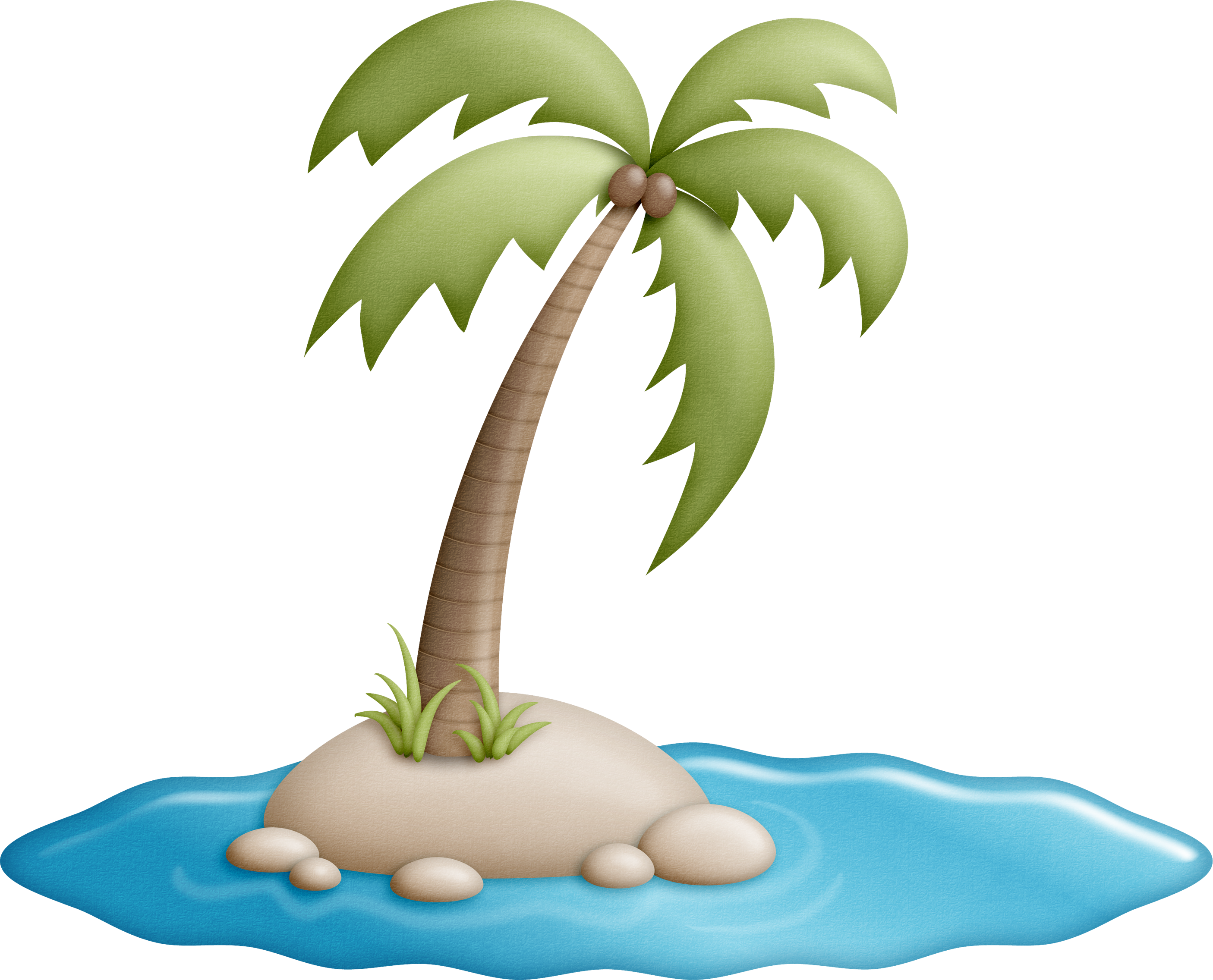 Moderno La Página Para Colorear De Palmera Y Playa - Moderno La Página Para Colorear De Palmera Y Playa (2811x2272)