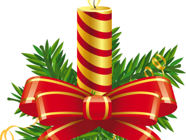 Candle Clipart Xmas - Bathroom Bath Curtain Mold/mildew Free Home Bath Polyester (640x480)