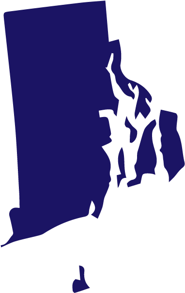 Contact - Physical Map Of Rhode Island (625x625)