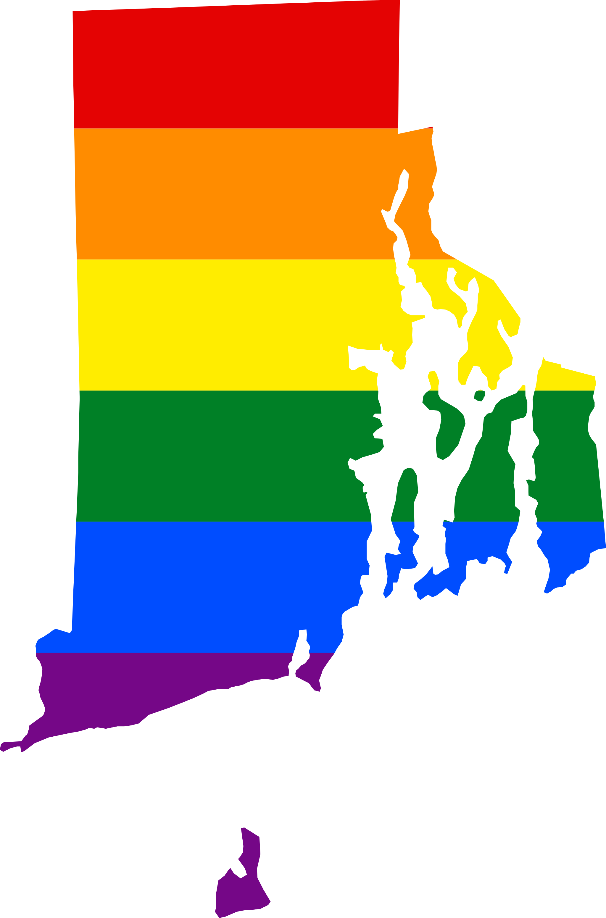Lgbt Flag Map Of Rhode Island - Rhode Island Flag Map (2048x3103)