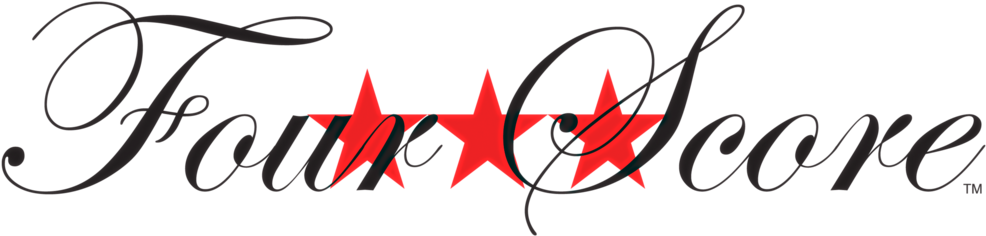 Four Score - Free Gold Printable Table Numbers (1000x253)