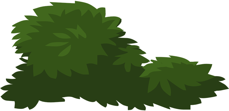 Jungle Plants Cliparts 11, - Bushes Vector Png (960x480)