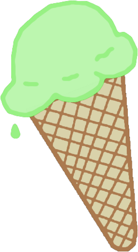 Ice Cream Green Png By Clipartcotttage On Deviantart - Green Ice Cream Cartoon Png (273x500)