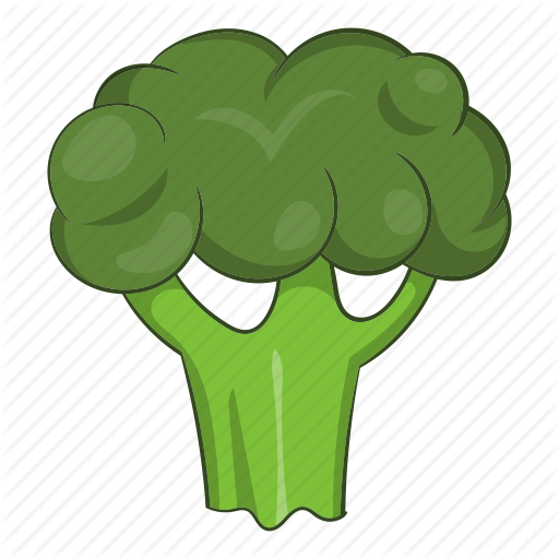 Free Food Icons - Broccoli Cartoon (512x512)