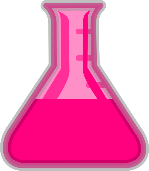 Science Clipart Pink - Quimica Vaso De Precipitado (522x596)