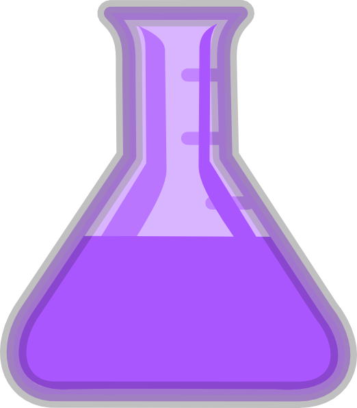 Beaker Clip Art Purple (522x596)