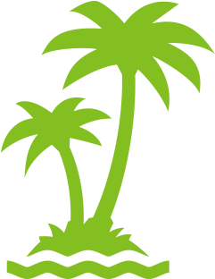 Palm Tree Icon - Palm Tree Icon Png (800x311)