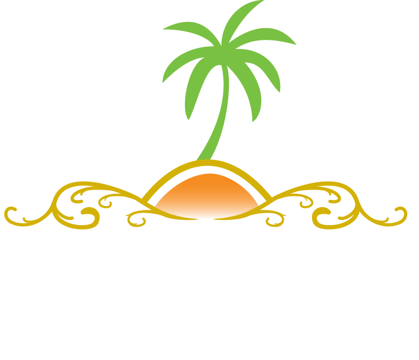 Central Coast Beach Properties, Inc - Black And White Palm Tree (818x704)