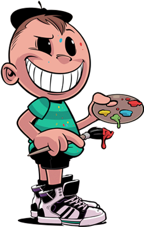 The Painter K - Painting (668x500)