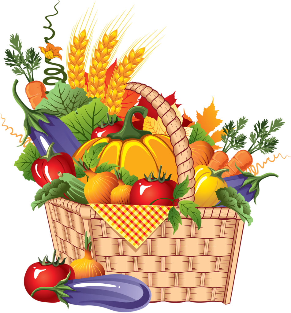 Que Te Como*✿* - Basket Of Vegetables Clipart (951x1024)