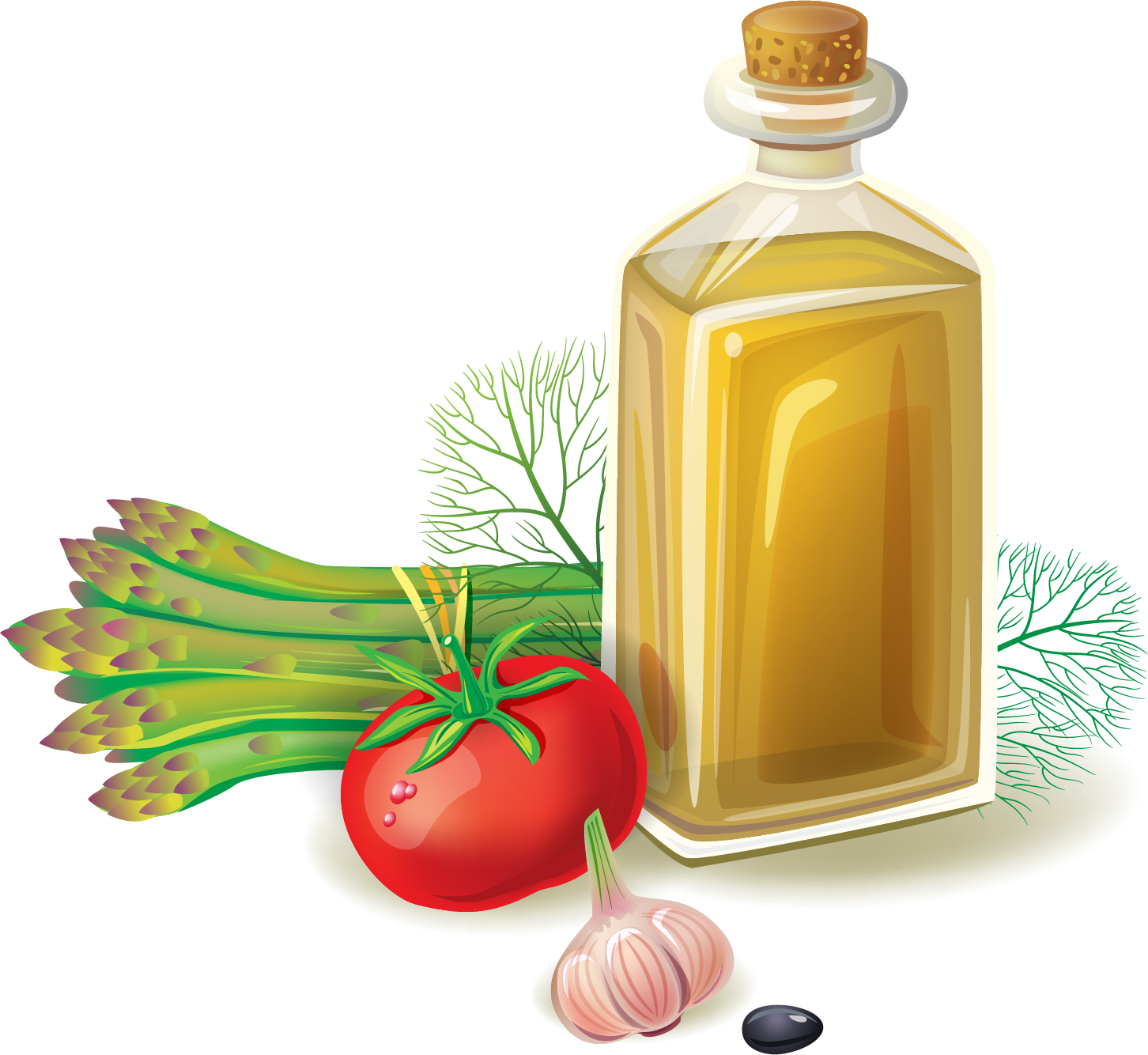 Olive Oil Vegetable Oil Cooking Oil - Temperos Desenhos Png (1452x1334)