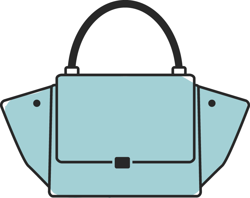 Designer Handbag Clipart - Designer Handbag Clip Art (826x653)