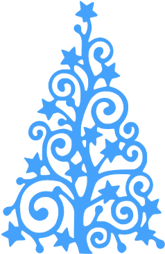Blue Tree Png M4dh4ttey266 Smooch The Baby Smooooooch - Pino Vinilo De Navidad (320x408)
