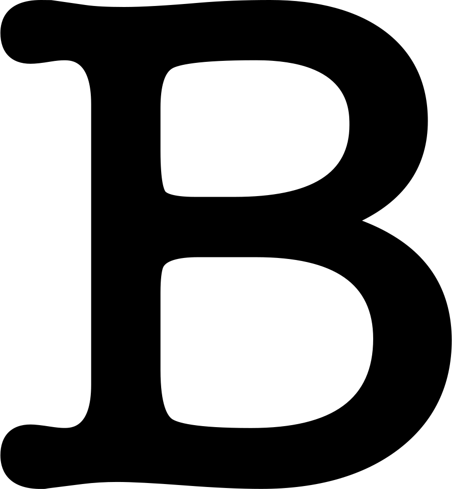 Letter B Symbol Comments - Letter B Icon (906x980)