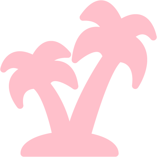 White Palm Tree Icon (512x512)