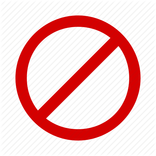 Sign Ban Icon - Crossed Out (512x512)