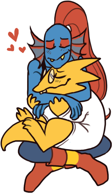 Buscar Con Google - Alphys And Undyne Love (471x750)