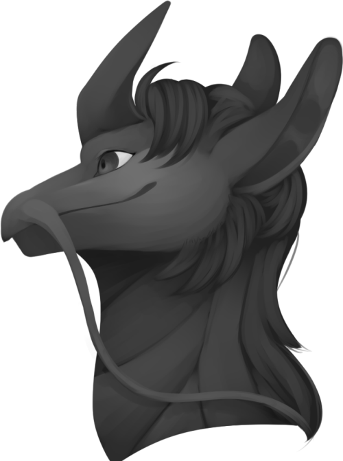 Unicorn Head Clipart Black And White - Illustration (500x671)