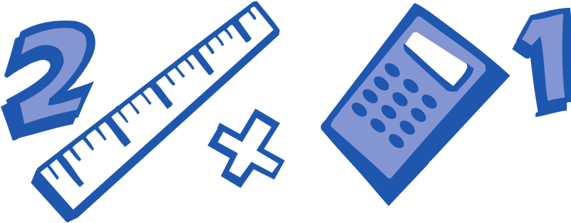 Blue Ruler Clipart - Clip Art Math Symbols (800x800)