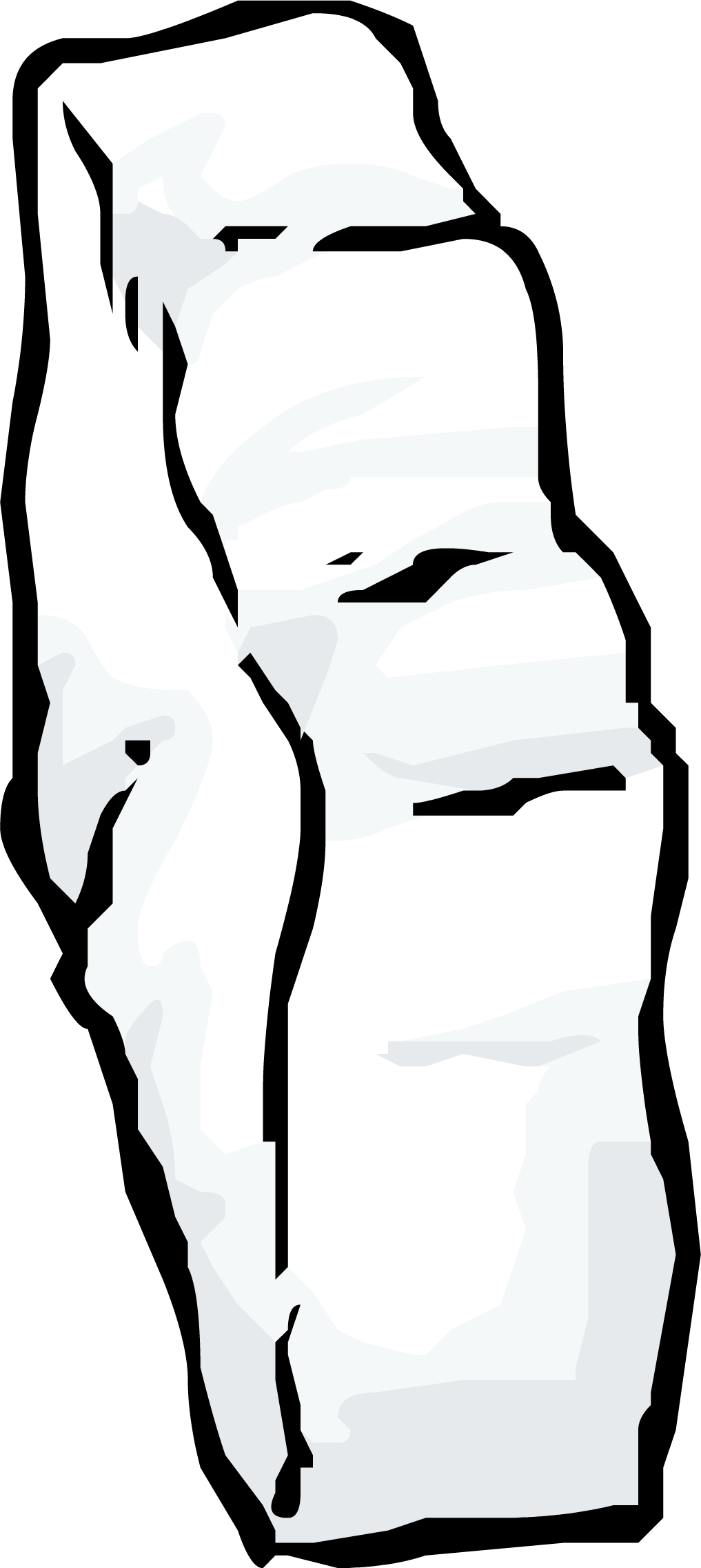 Snow Wall Sprite 003 - Snow Wall Clipart (1017x2272)