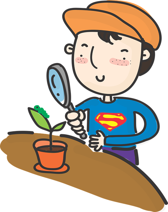 Customer Support Cliparts 15, - Niño Con Lupa Png (569x720)