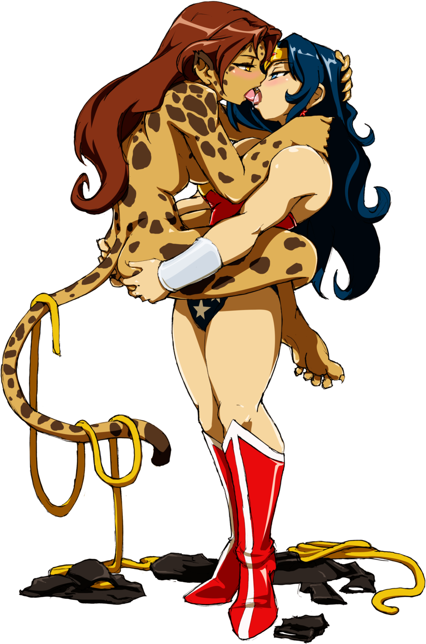 Cheetah & Wonder Woman - Wonder Woman X Cheetah (1024x1409)