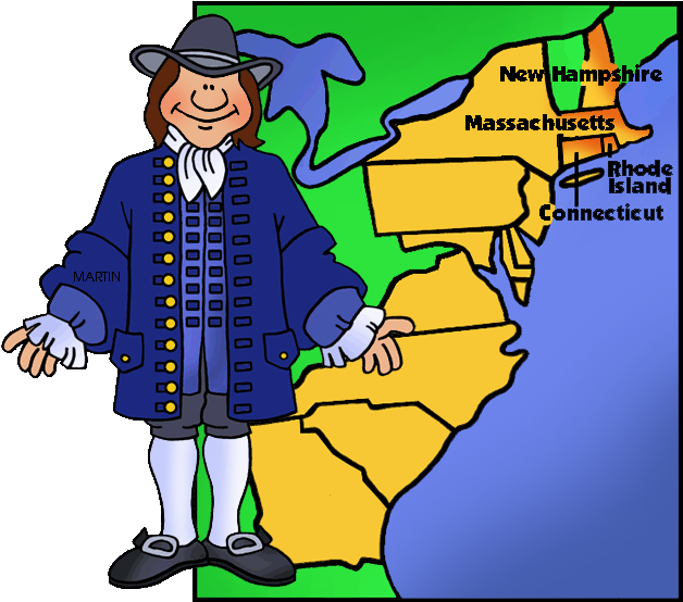 Clip Arts Related To - New England Colonies (648x553)