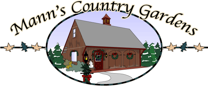 Mann's Country Gardens Gift Shop, Christmas Tree Farm, - Mann's Country Gardens (705x310)