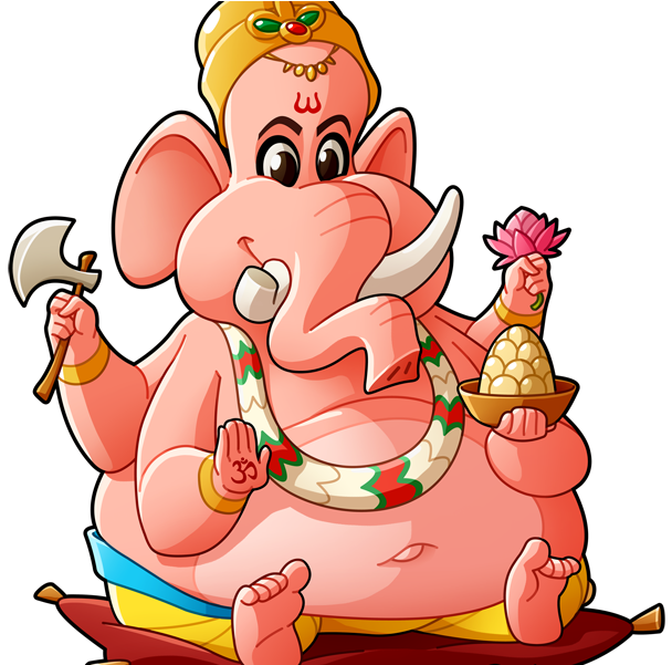 Ganesh By Mathieu Beaulieu - Cartoon Picture Of Ganesh (800x600)