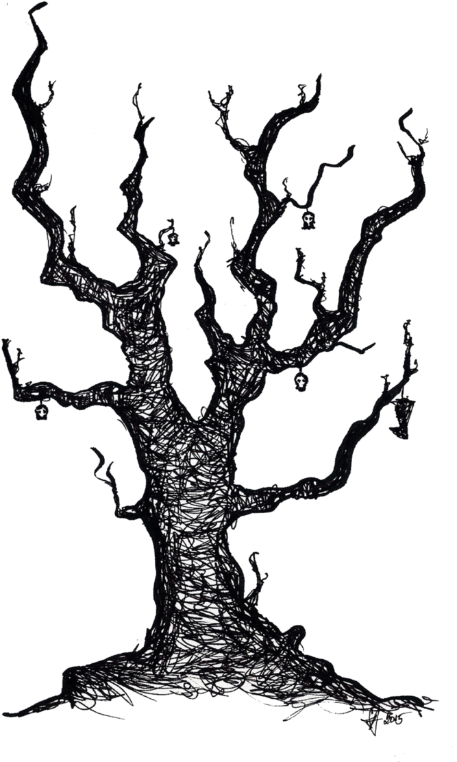 Tree Of Dead Hopes Png By Schizophrenic-alice - Dead White Trees Png (715x1118)
