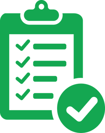 Event Management Icon - Checklist Black And White (344x432)