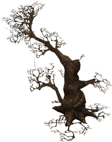 Low Poly Dead Tree Set 3d Model Low-poly Obj Fbx Ma - Illustration (500x500)