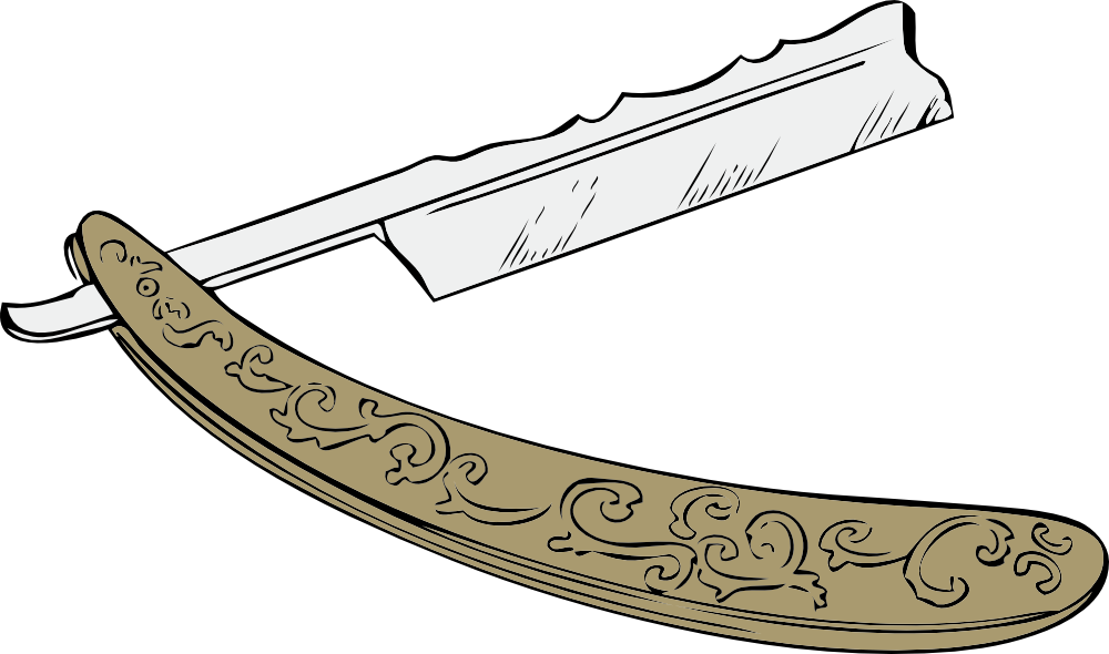 Onlinelabels Clip Art - Navaja De Barbero Dibujo (1269x750)
