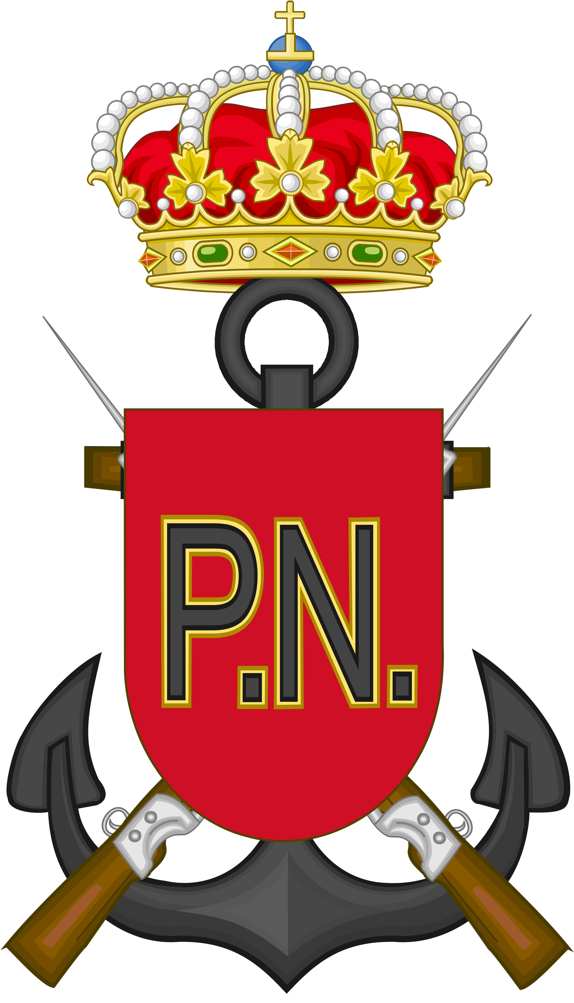 Cartoon Police Badge - Poder Judicial Spain (2000x3472)