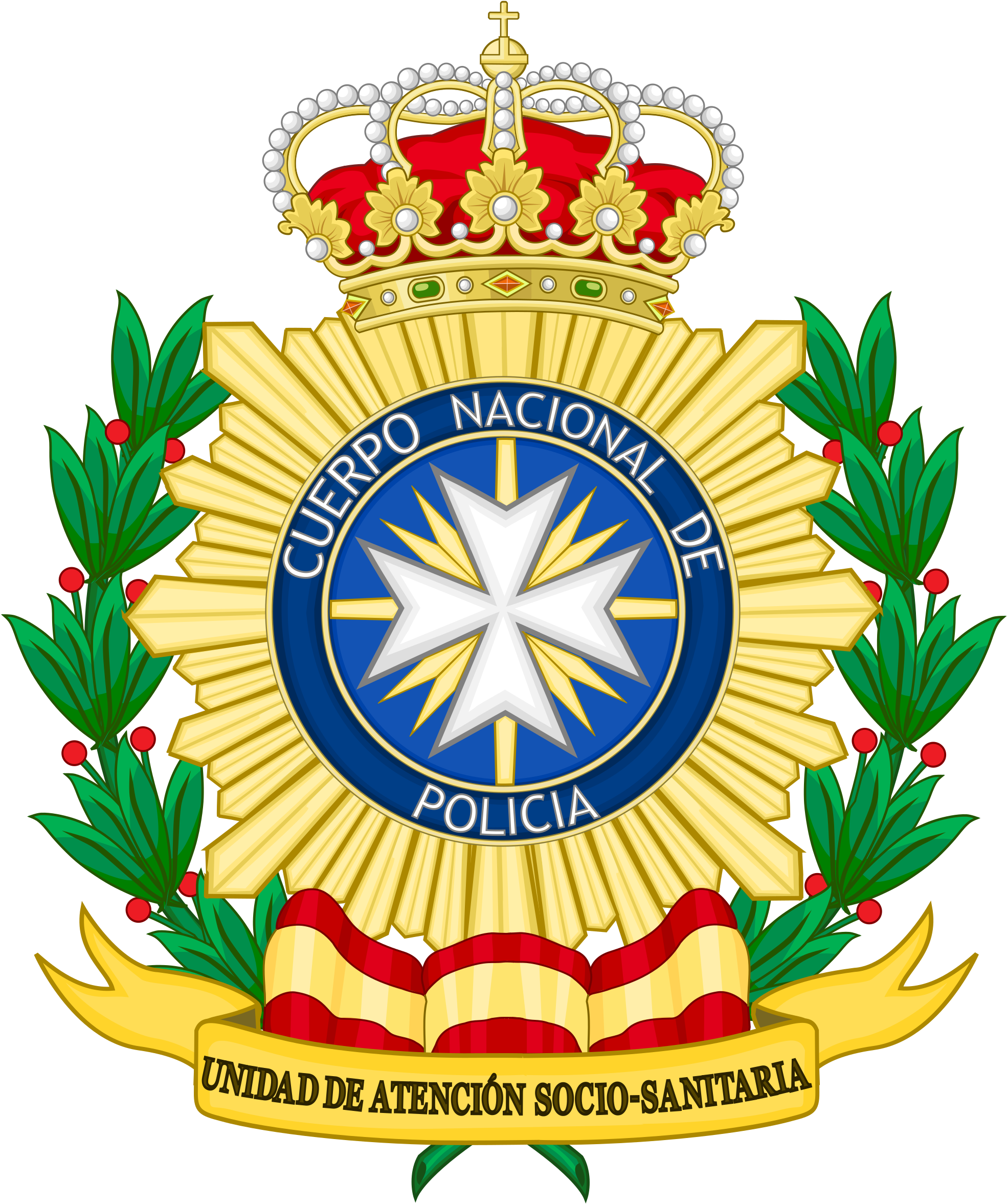 Police Badge Clipart 12, - Spanish National Police Corps Logo (2000x2377)