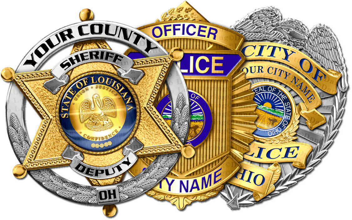 Police Badge Clipart Free Clipart - Police And Sheriff Badges (1125x704)