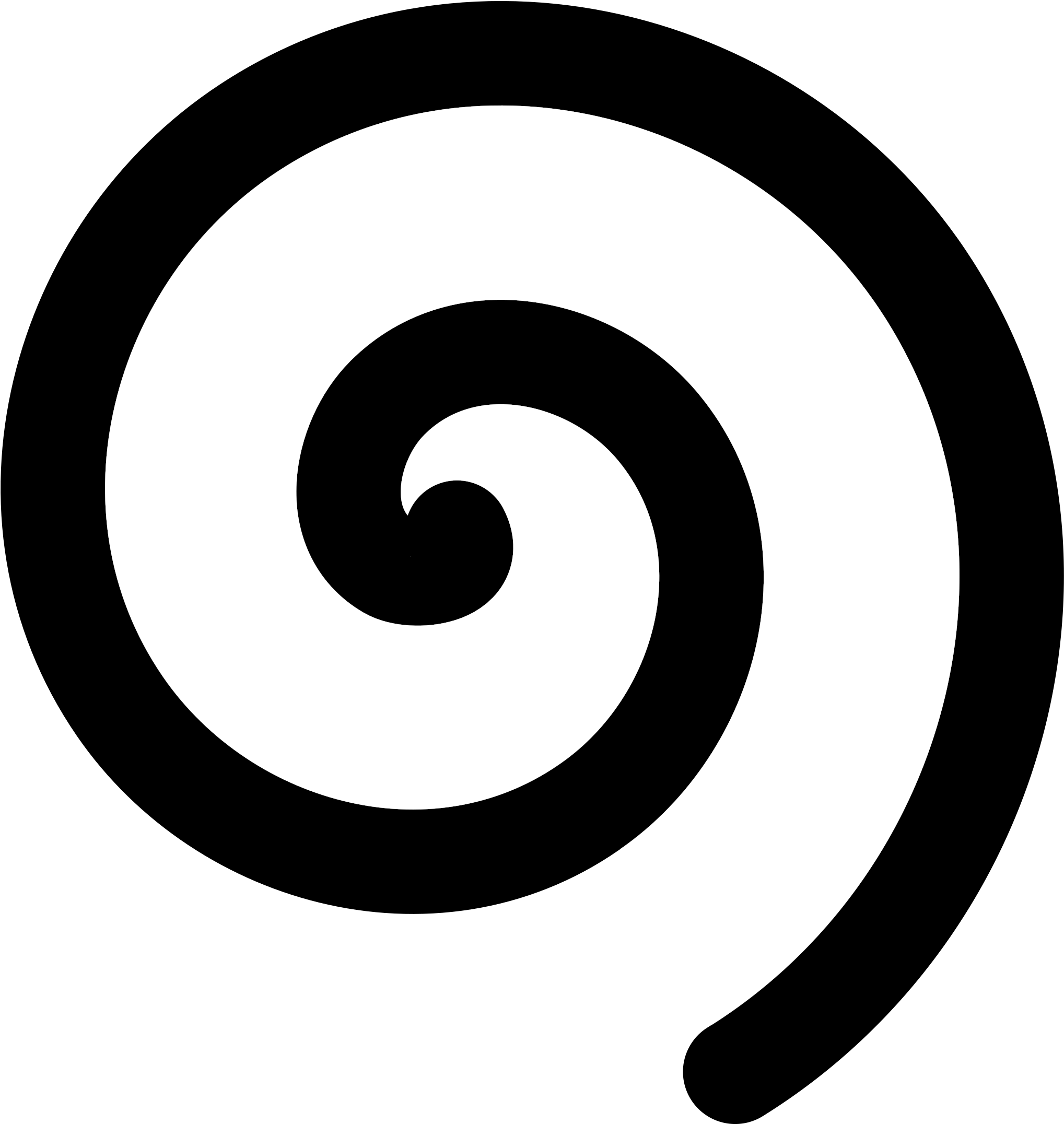Spiral Clipart Black And White - Spiral Clipart Black And White (2400x2400)