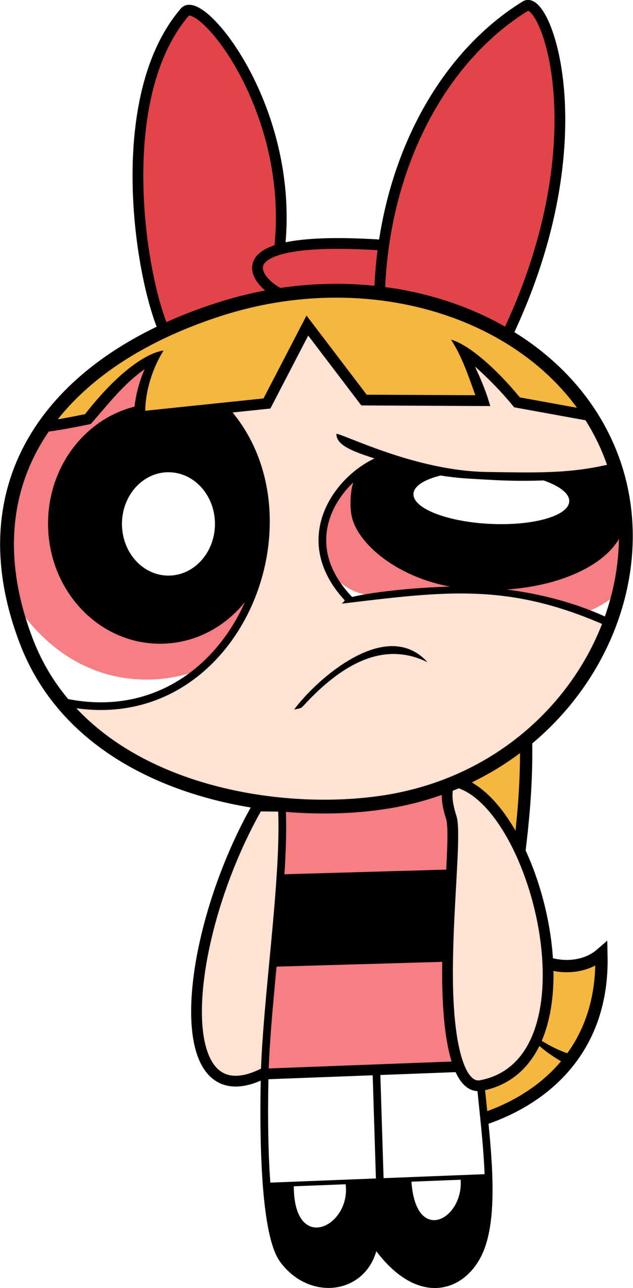 Powerpuff Girls Blossom And Bubbles - Powerpuff Girls Art (1280x2605)
